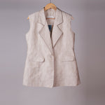 Load image into Gallery viewer, Halo Handwoven Tussar Linen Blazer
