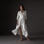 Load image into Gallery viewer, White printed Trench Dress
