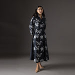 Load image into Gallery viewer, Black printed Trench Dress
