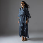 Load image into Gallery viewer, Midnight Blue Silk Dress
