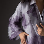 Load image into Gallery viewer, Mauve Clutter Organza Trench

