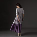 Load image into Gallery viewer, Mauve dual tone Pleated Dress
