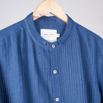 Load image into Gallery viewer, Navy Heritage Front Pintucked Shirt
