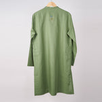 Load image into Gallery viewer, Green Solid kurta In Linen
