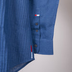 Load image into Gallery viewer, Navy Heritage Front Pintucked Shirt
