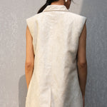 Load image into Gallery viewer, Halo Handwoven Tussar Linen Blazer
