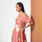 Load image into Gallery viewer, Daffodil Silk off-shoulder Dress
