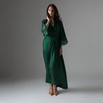 Load image into Gallery viewer, Jade Green Silk Dress

