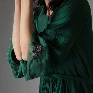 Jade Green Silk Dress