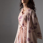 Load image into Gallery viewer, Peach and Mauve Floral Knockout Dress
