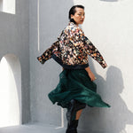 Load image into Gallery viewer, Shabang Printed Satin Bomber
