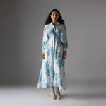 Load image into Gallery viewer, Powder blue printed Shirtdress
