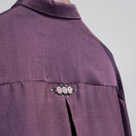 Load image into Gallery viewer, Solid purple Shirt dress
