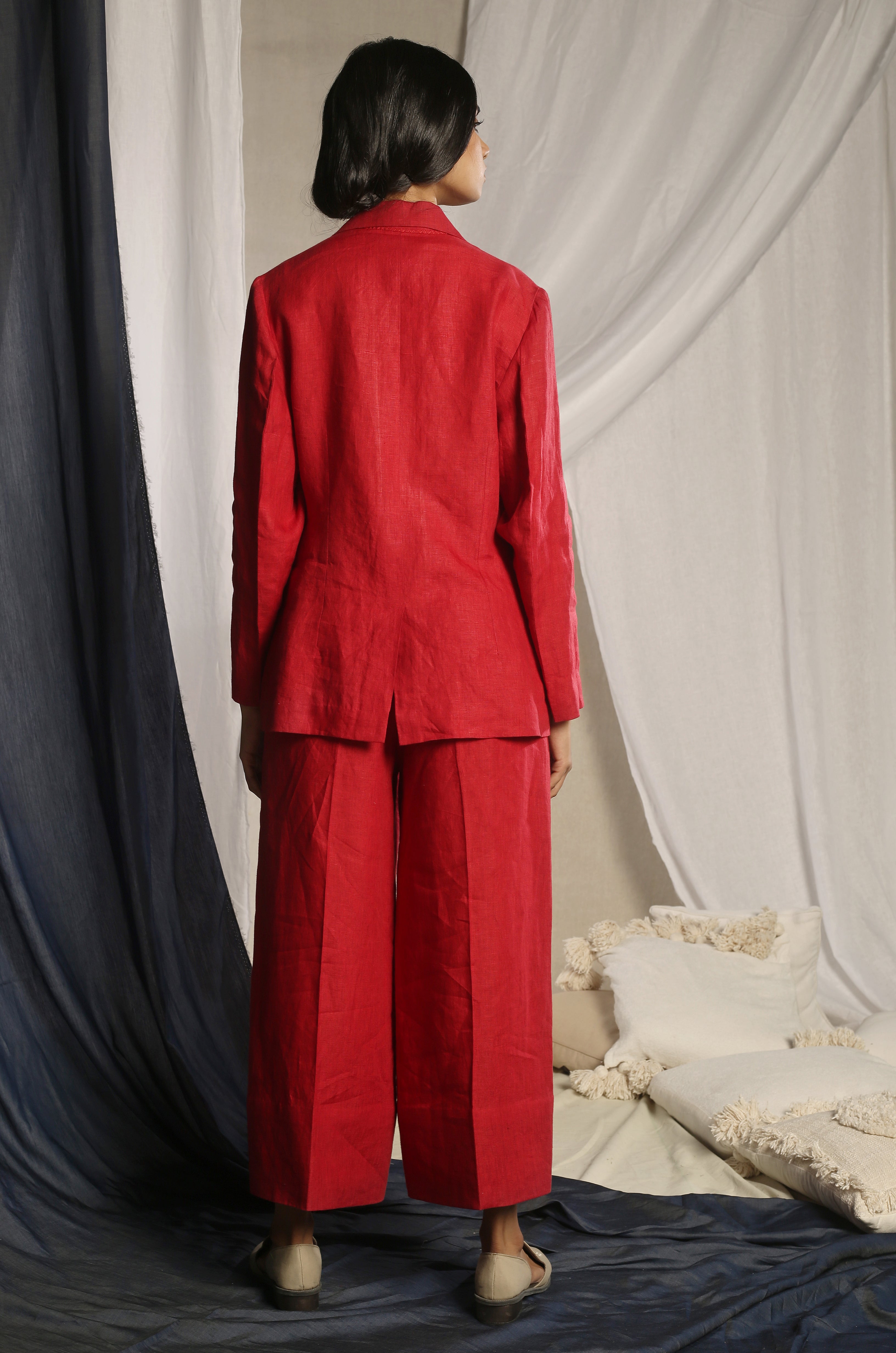 Crimson Pant Suit